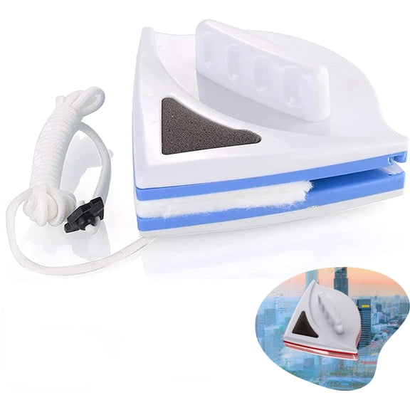 Magnetic Window Cleaner Tool , Single-layer glass Double-sided Window Cleaner, Glass Wiper,  Windows Cleaning Brush for High-Rise Household Cleaning Windows Thickness 0.1''-0.4'' (5-7mm)