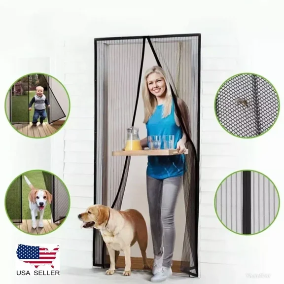 Magnetic Window Mesh Door Curtain Snap Net Guard Mosquito Fly Bug Insect Screen