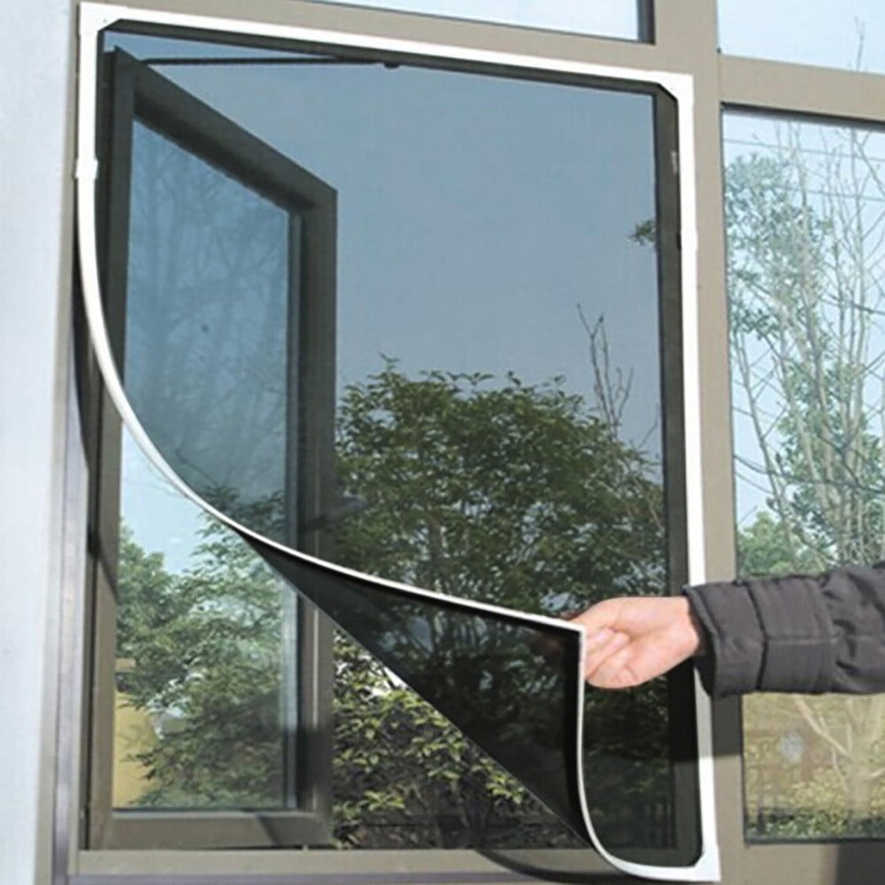 Magnetic Window Screen Adjustable DIY Window Net Max 59” x 78.7 ...