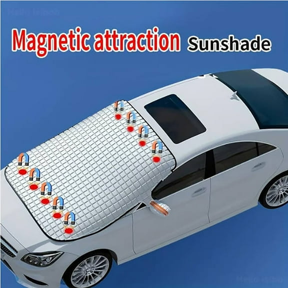 Magnetic Windshield Cover for Ice & Snow Universal Magnetic Windshield Cover Snow Ice Shield Cover Sun Shade Cover