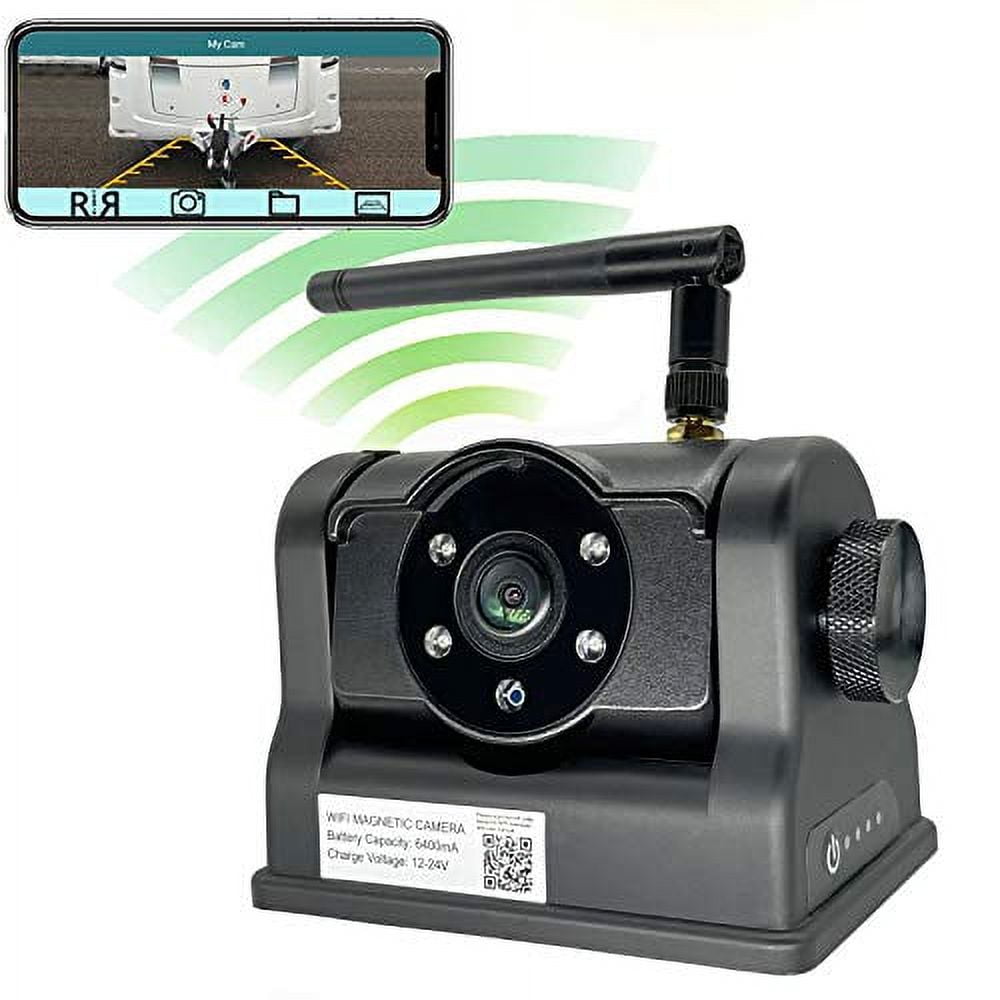 Wireless Backup Camera LASTBUS Rechargeable WiFi