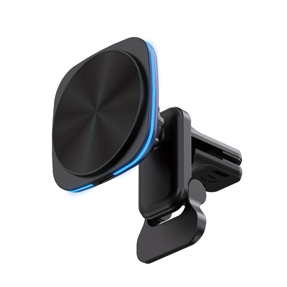 Magnetic Wireless Car Charger Mount for iPhone 16/15/14/13/12 - Fast Charging, Secure Phone Holder, Compact Travel Accessory