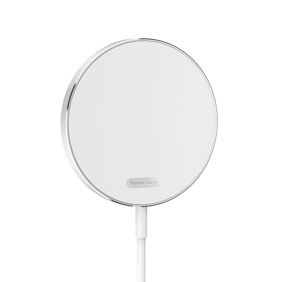 Magnetic Wireless Charger,Cell Phone Wireless Chargers,15W Wireless Charger,Wireless Charger Pad Fast Wireless Charging Suitable For All Kinds Of Mobile Phone And Other Multiple Devices,White
