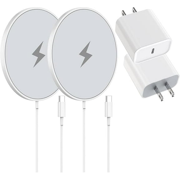 Magnetic Wireless Charger Fast Apple Mag-Safe Charger for iPhone 16 Pro Max/16 Pro/iPhone 15Pro Max/15 Plus/14/13/12/AirPods 3/2/Pro/Pro 2 Magnet Charging Pad Mag Safe Chargerwith Dual Charging Ports