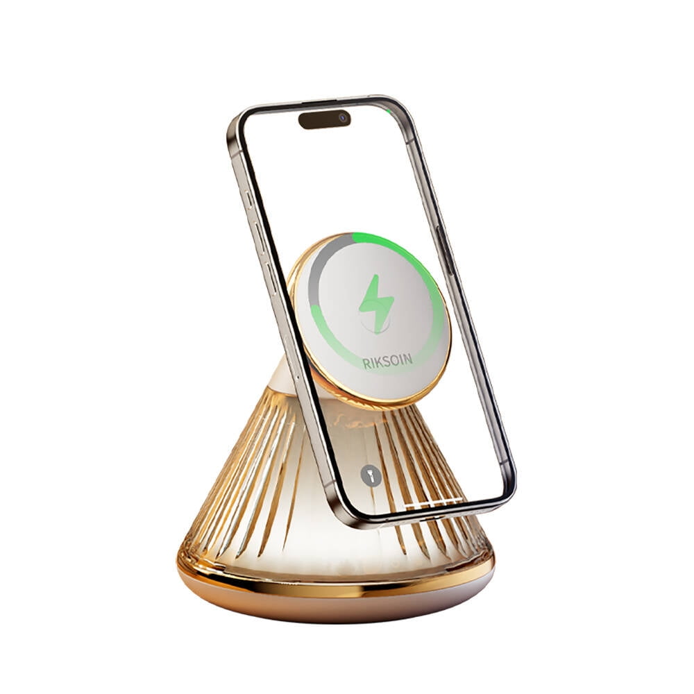 Magnetic Wireless Charger Fast Charging with Night Light Desk Lamp