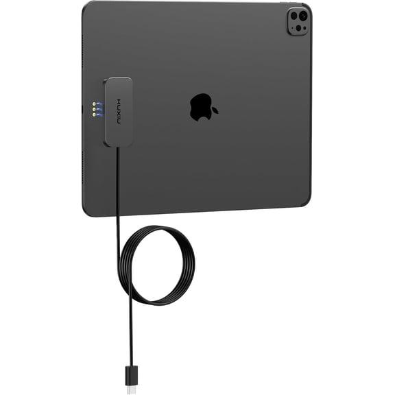 Magnetic Wireless Charger for iPad Pro 12.9 (3rd/4th/5th/6th) & iPad Air 13 (M2/M3) ONLY, 18W Fast Charging Smart Connector Charger, Wireless Charging Pad with 6.56ft USB-C Cable (Adapter Not)