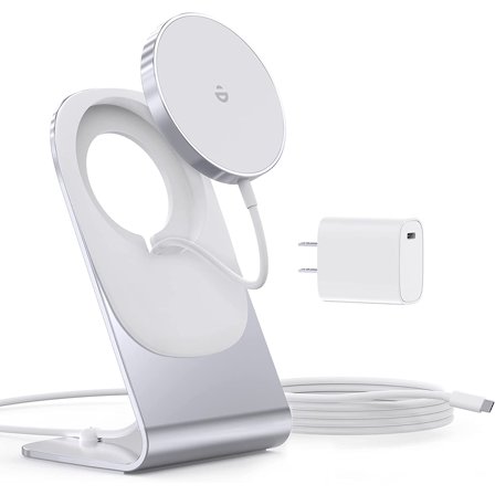 Magnetic Wireless Charger for iPhone 17/16/15/14/13/12 - Mag Charger+20W USB C Adapter, Fast Wireless Charging Stand/Pad with 5ft USB-C Cable for iPhone 17/16/15/14/13/12, Airpod-Gift for Men & Women