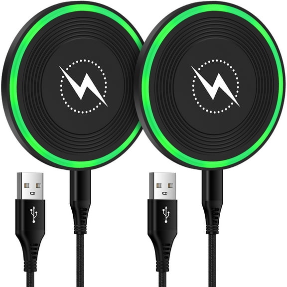Magnetic Wireless Charger for iPhone,2PACK AILKIN Qi Wireless Charger Stand Fast Charging Pad Mag-Safe Charger for iPhone 15/15 pro/15 plus/15 pro max/ 14/14 pro/14 pro max/13/12/11