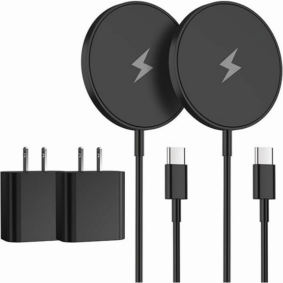 Magnetic Wireless Charger iPhone,6FT Charger for Apple MagSafe Charger 2Pack Fast Wireless Charging Pad for iPhone 16 Pro Max/16 Pro/16 Plus/15 ProMax/15/14/13/12/AirPods 3/2/Pro Mag-Safe