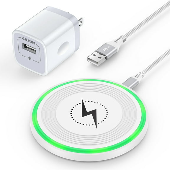 Magnetic Wireless Charger for iPhone,AILKIN Qi Wireless Charger Stand Fast Charging Pad Mag-Safe Charger for iPhone 15/15 pro/15 plus/15 pro max/ 14/14 pro/14 pro max/13/12/11