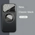 thumbnail image 1 of Magnetic Wireless Charging Phone Case Large Window Glass Anti-Lens Dust For IPhone 15 Hard Case Matte Touch(Black), 1 of 7
