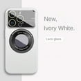 thumbnail image 1 of Magnetic Wireless Charging Phone Case Large Window Glass Anti-Lens Dust For IPhone 15 PLUS Hard Case Matte Touch(White), 1 of 9