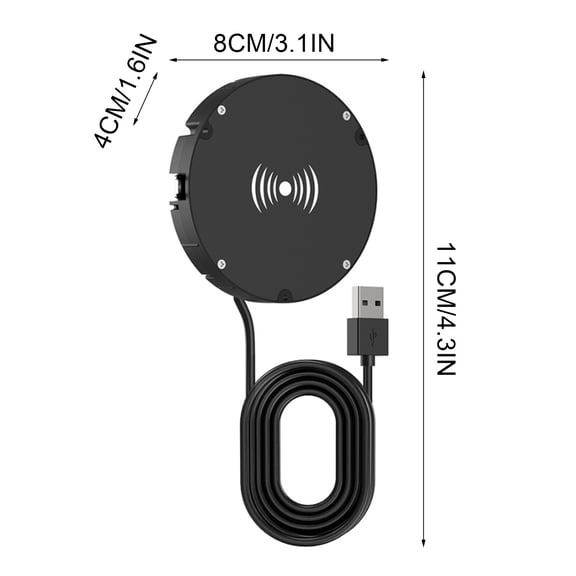 Magnetic Wireless Charging Station,Desk Embedded Fast Charging Pad Magnetic Alignment Charger,Stable Fast Wireless Charging Magnetic Wireless Charging Station,Office Home Desk Charging Device