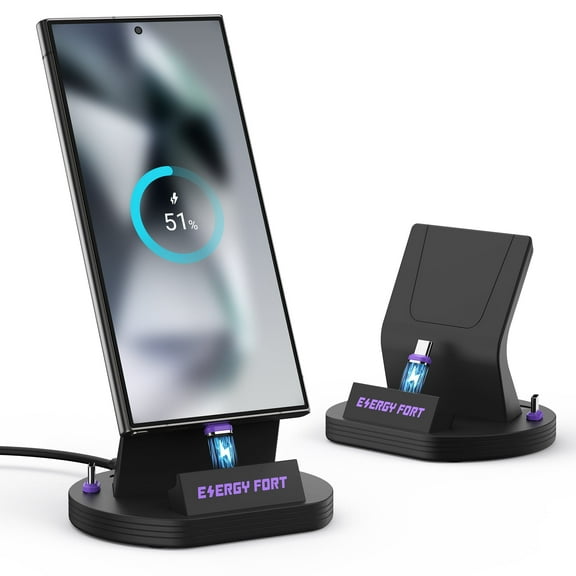 Magnetic Wireless Charging Station for Samsung,Compatible with Samsung Galaxy A15,A14,A40,A53, A55,A54,A05s,A25,A34 (USB C)