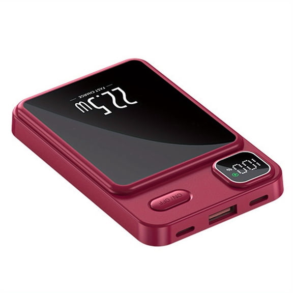 Magnetic Wireless Fast-Charging 20000mAh Power Bank with Stand, Ultra-Thin LED Display Portable Charger for Travel