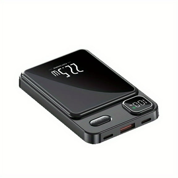 Magnetic Wireless Fast-Charging 20000mAh Power Bank with Stand, Ultra-Thin LED Display Portable Charger for Travel