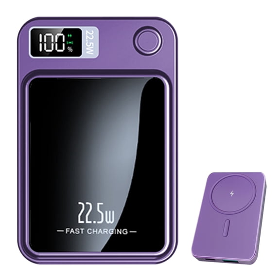 Magnetic Wireless Portable Charger,10000mAh Power Bank with Fast Charging,USB C in&Out Battery Pack, Compatible with Mag-Safe for iPhone 17/16/15/14/13 Series,Samsung,Android,and More