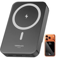 Btootos 10000mAh Magnetic Wireless Portable Charger with PD20w Fast Charging (Black)