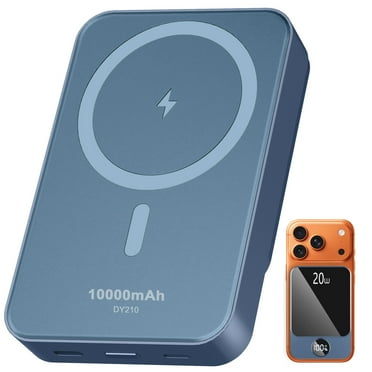 Magnetic Wireless Portable Charger, 10000mAh Power Bank with PD20w Fast Charging, USB C in&Out Battery Pack, Compatible with Mag-Safe for iPhone 16/15/14/13/12 Series, Samsung, Android, and More