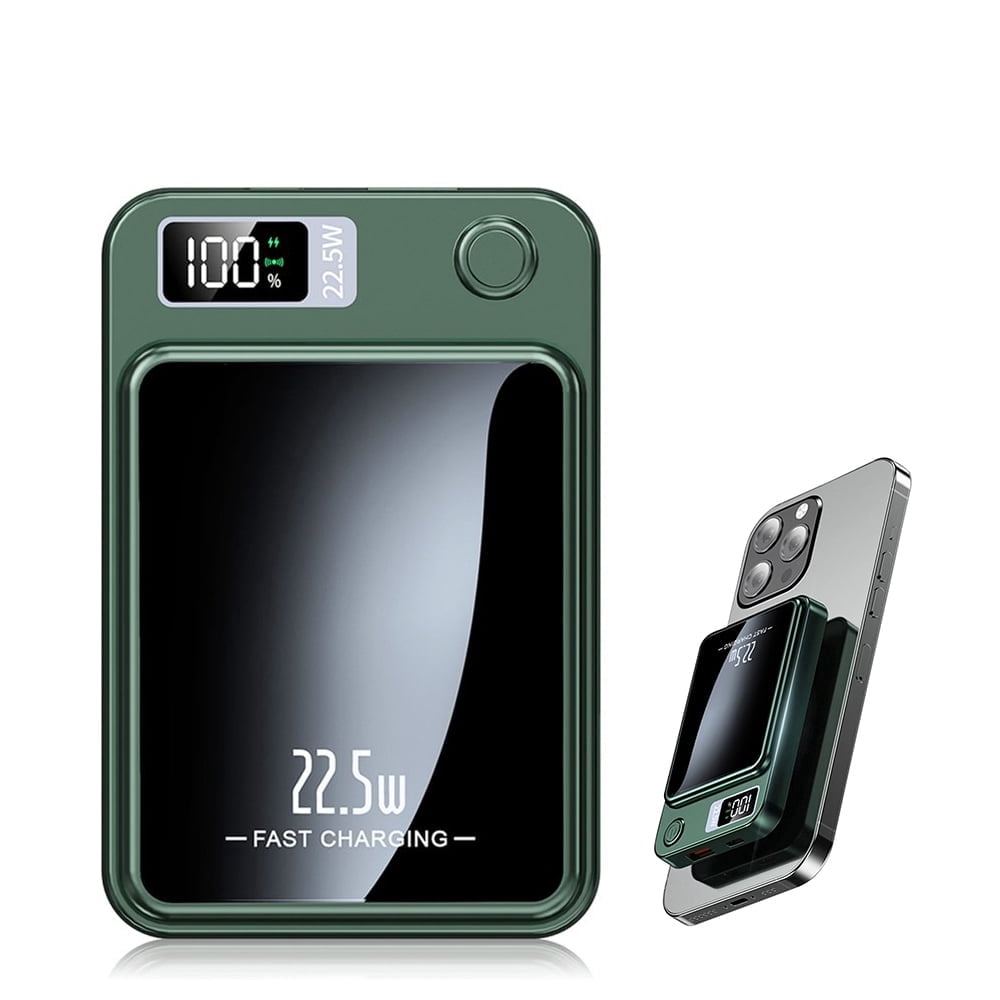 Magnetic Wireless Portable Charger, 10000mAh Power Bank with PD20w Fast Charging, USB C in&Out Battery Pack, Compatible with Mag-Safe for iPhone 17/16/15/14/13 Series, Samsung, Android, and More