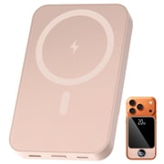 Magnetic Wireless Portable Charger, 10000mAh Power Bank with PD20w Fast Charging, USB C in&Out Battery Pack, Compatible with Mag-Safe for iPhone 17/16/15/14/13 Series, Samsung, Android, and More
