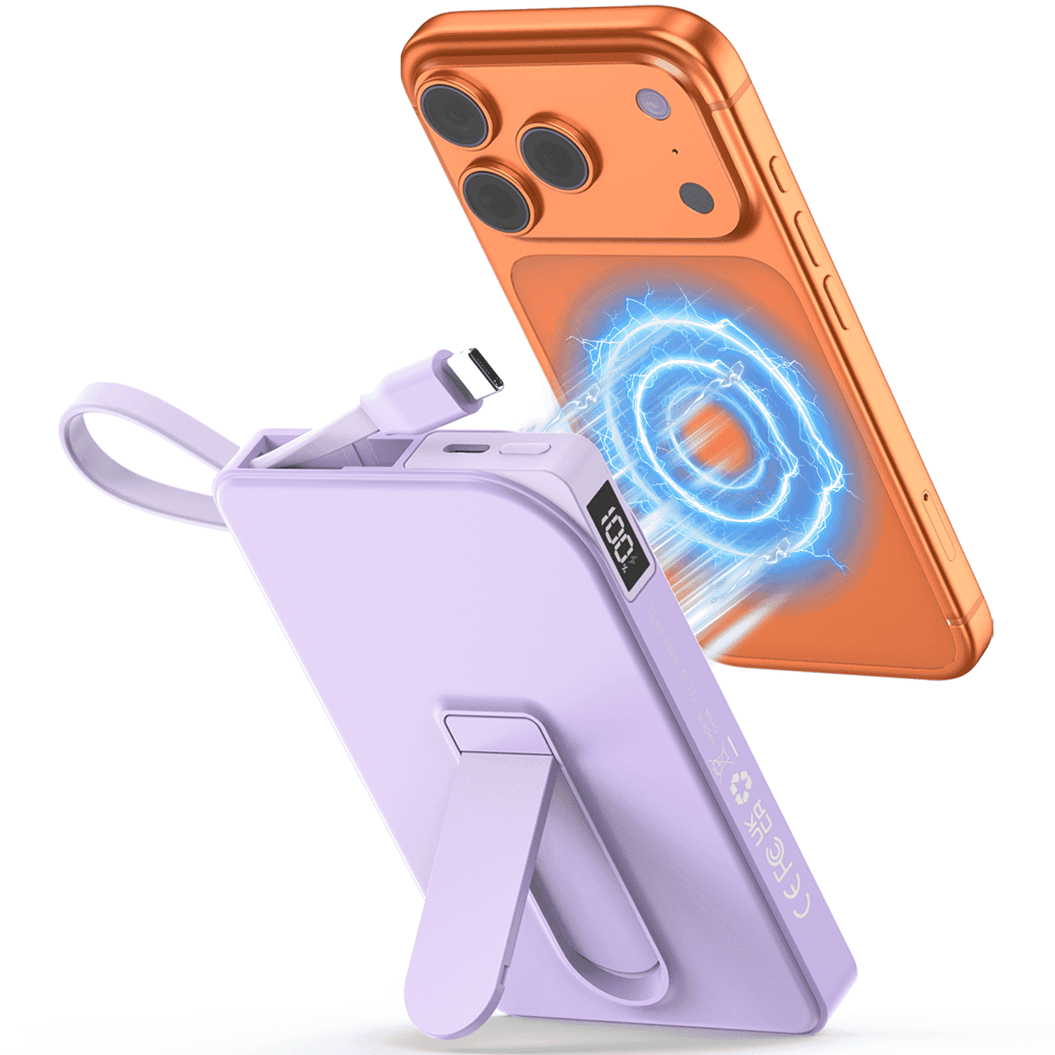 Magnetic Wireless Portable Charger, 10000mAh Power Bank 22.5W Fast