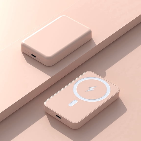 Keai 5000mAh Magnetic Power Bank with Wireless Charging and USB-C Port, Compact Slim Portable Charger Compatible with iPhone 17/16/15 Series, Samsung