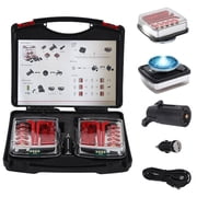 Fazipu Magnetic Wireless Trailer Lights, Rechargeable LED Trailer Light for Towing Truck, Waterproof Tail Tow Lights Kit for RV Camper Boat Caravan, Portable Turn Signal Brake Running Stop