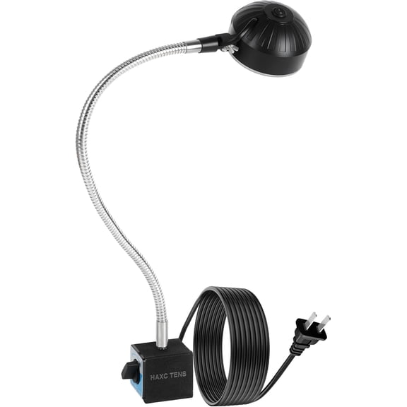 Magnetic Work Light,20-inch LED Machine Light with Flexible Gooseneck and Magnetic Base, Shop Tool Lamp for Lathe, Work Bench, Sewing Machine, Grill Light with 2000 Lumens,Black