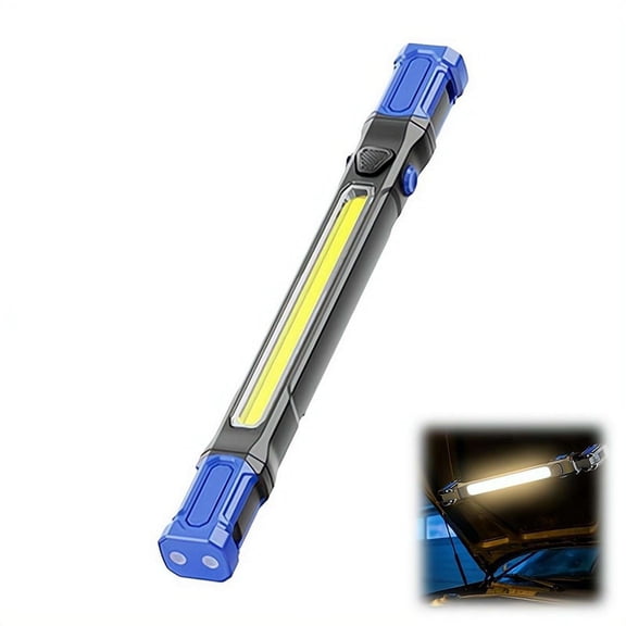 Magnetic Work Light, 3000LM Rechargeable LED Bar with 6000mAh Power Bank, Under Hood Mechanic Lamp for Garage Workshop Vehicle Inspection, Portable Job Site Flashlight for DIY Repair Gift