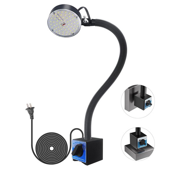Magnetic Work Light, LED Machine Light, Work Light with Flexible & Magnetic Base, Shop Tool Lamp for Lathe US Plug