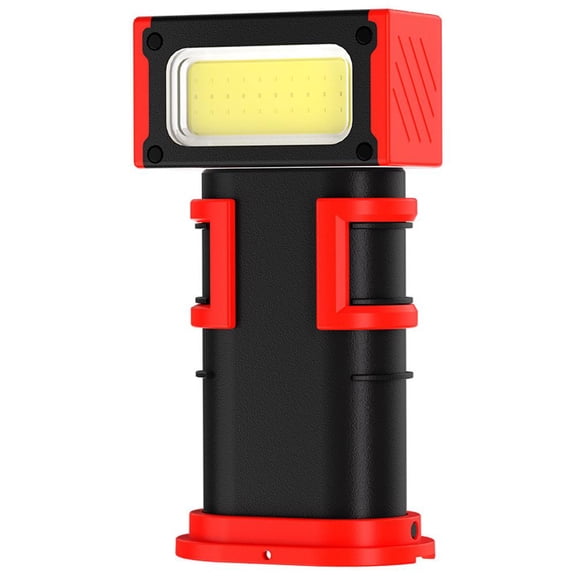 Magnetic Work Light Rechargeable Led, 800 Lumen LED Flashlight, 9 Modes Portable Flood Light with 180 Rotatable Head, Strong Magnetic Base & Hook for Auto Repair, Camping, Emergency