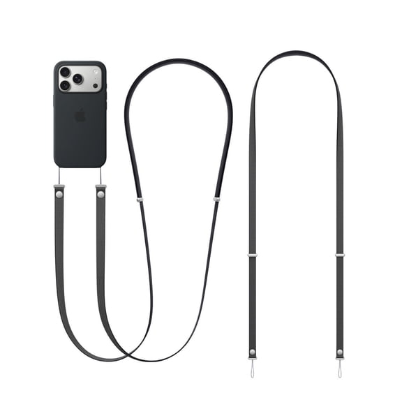 Magnetic Woven Crossbody Phone Strap for iPhone 17/Pro/Max/Air Cases with Dual Lanyard Holes, Adjustable Neck & Shoulder Lanyard, Lightweight & Durable