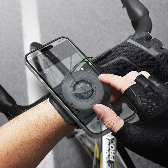 Magnetic Wrist Phone Holder, Adjustable Wristband Cell Phone Mount, Hands-Free Arm Phone Strap for Running, Cycling, Delivery Drivers, Ride-Hailing Navigation, Sports Workout