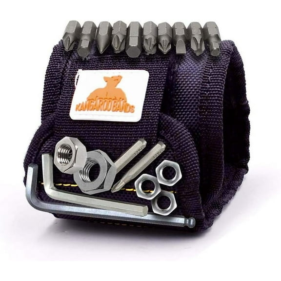 Magnetic Wristband Cuff | 15 Super Strong Magnet Wristbands for Holding Tools, Screws, Drill Bits, Nails | Cool Tool Handy Gift Ideas for Men/Father Husband Dad Mechanic DIY Boyfriend