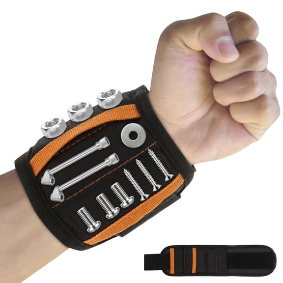 Magnetic Wristband Lightweight Wristband Tool Belts Breathable Magnetic Screw Holder Adjustable for Holding Screw Nail Drill Bit