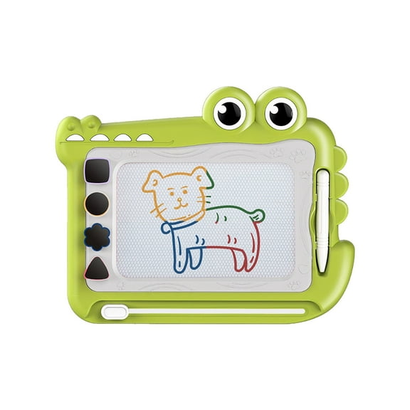 Magnetic Writing Board For Toddlers Erasable Doodle Pad Double Sided Drawing Surface With Sliding Eraser Tool
