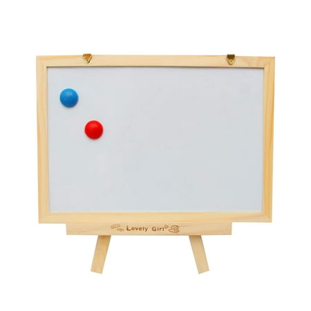 Wooden Board Double Sided Drawing Easel for Kids Writing and Playing with Removable Stand Multi