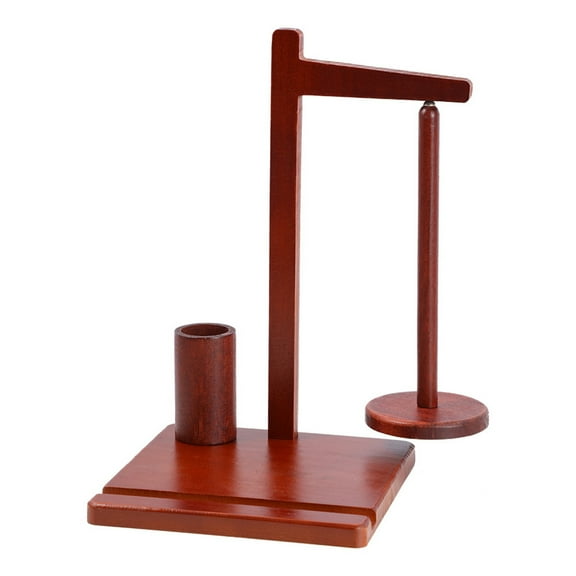 Magnetic Yarn Storage With Rotatable Wooden Stand And Phone Holder, For Crochet And Knitting Projects, Craft Organization And Yarn Management, 12.20X3.54X7.48In