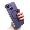 thumbnail image 1 of Magnetic case for iPhone 15 Puls  Phone Case for Women, Matte Luxury Soft Metallic Luster Design with Camera Lens Protector, Compatible with Magsafe Case for iPhone 15 Pro Max "-Purple, 1 of 7