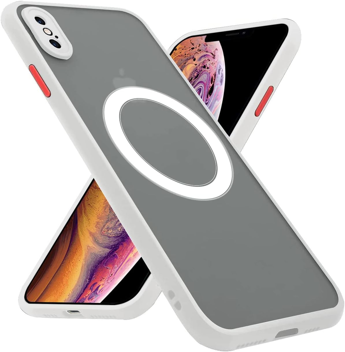 TORU MX Slim for iPhone XR Magnetic Case, Compatible with Magsafe, Hybrid  Transparent HD Clear Case with Detachable Wrist Strap, Scratch Resistant