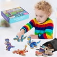 thumbnail image 1 of Magnetic dinosaur building blocks, snap-together dinosaur building blocks, suitable for children ages 3–6, 1 of 7
