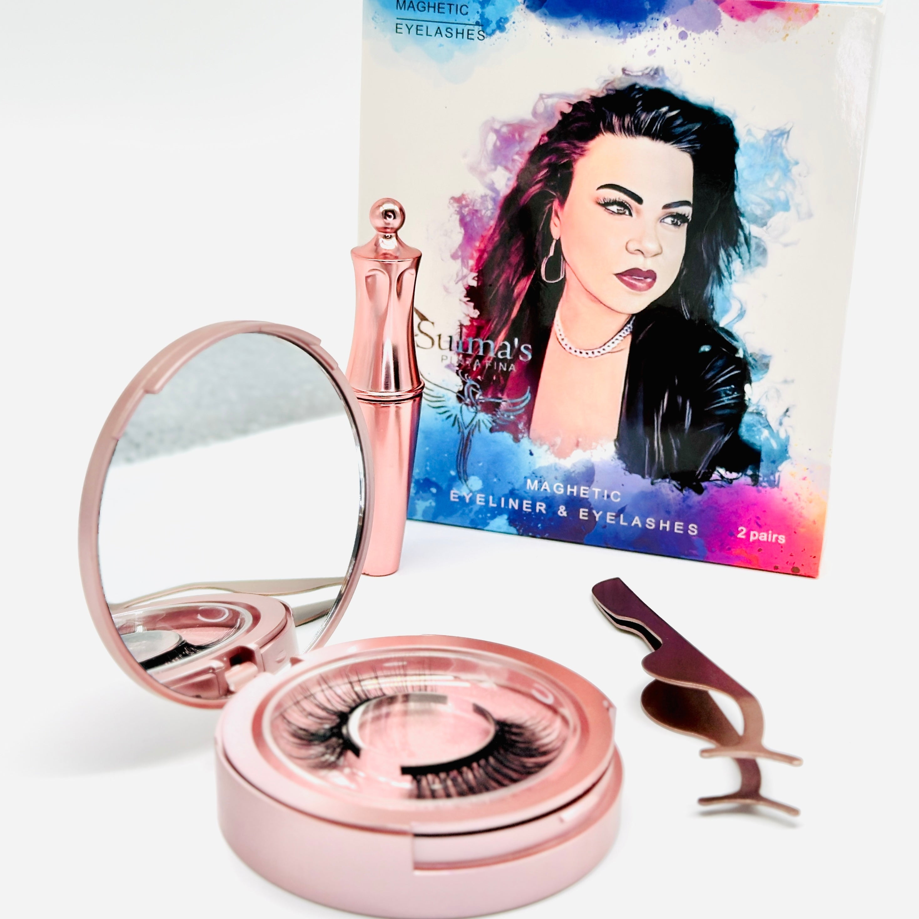 Magnetic eyelashes set