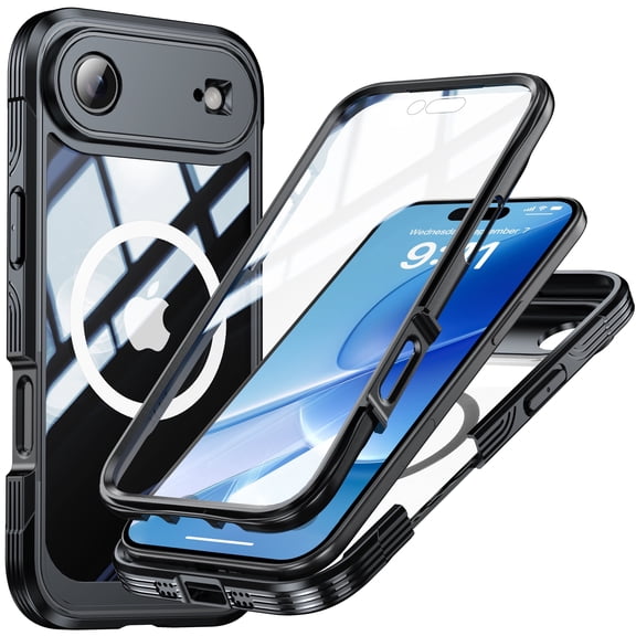 Magnetic for IPhone Air Case, Compatible with MagSafe Built-in Touch Sensitive Anti-Scratch Screen Protector,Camera Protection for IPhone Air