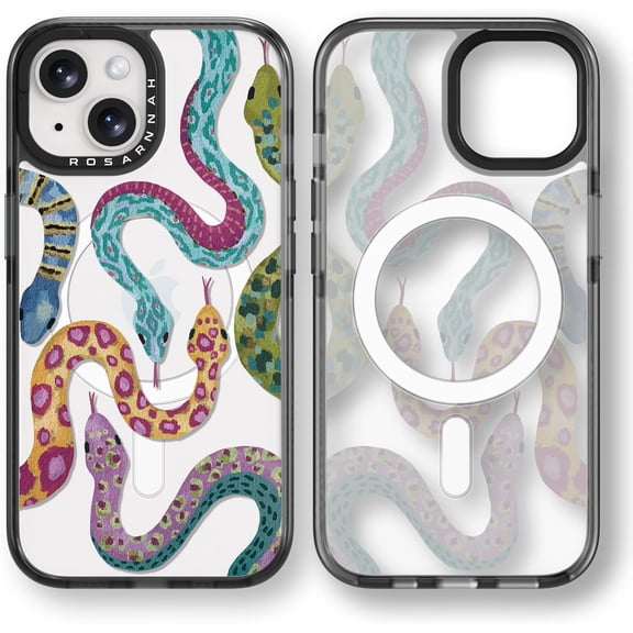 Magnetic for iPhone 13 Magsafe Case Cute Aesthetic - Durable Shockproof 6.6 ft Drop Impact Phone Case Cover with Funny Fashion Snake 6.1" Black