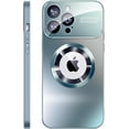 thumbnail image 1 of Magnetic for iPhone 14 Pro Max Case [Compatible with MagSafe][Matte Glass Case]- Full Camera Protection Phone Case(6.7 inches), Blue, 1 of 6