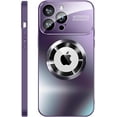 thumbnail image 1 of Magnetic for iPhone 14 Pro Max Case [Compatible with MagSafe][Matte Glass Case]- Full Camera Protection Phone Case(6.7 inches), Purple, 1 of 7