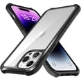 thumbnail image 1 of Magnetic for iPhone 14 Pro Max Case, Military Drop Protective Shockproof, Clear Back with Soft Edge, Phone Case for iPhone 14 Pro Max, Black, 1 of 12