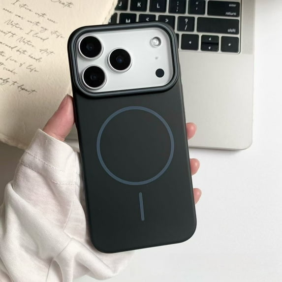 Magnetic for iPhone17pro Case (Compatible with MagSafe)(Military Grade Drop Protection) Frosted Shockproof,Black