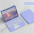 thumbnail image 1 of Magnetic iPad 10th Generation 2022 Keyboard Case with Touchpad Cute Color Keyboard Vertical Stand Movable Clear Back Case Detachable Keyboard, 1 of 8